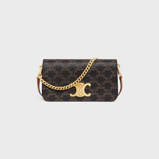 celine triomphe medium smooth leather crossbody bag